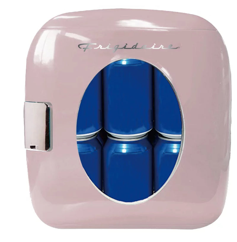 Portable Retro 12-Can Mini Cooler, EFMIS462, Pink