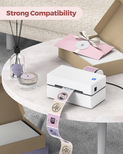 MUNBYN 2 Inch round Thermal Labels, Color Thermal Sticker Labels for Canning, Baking, 150 Sheets/1 Roll