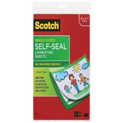 9 X 12 Inches Laminating Sheets Letter Size Single Sided, 50 Pouches (SF854-1B)