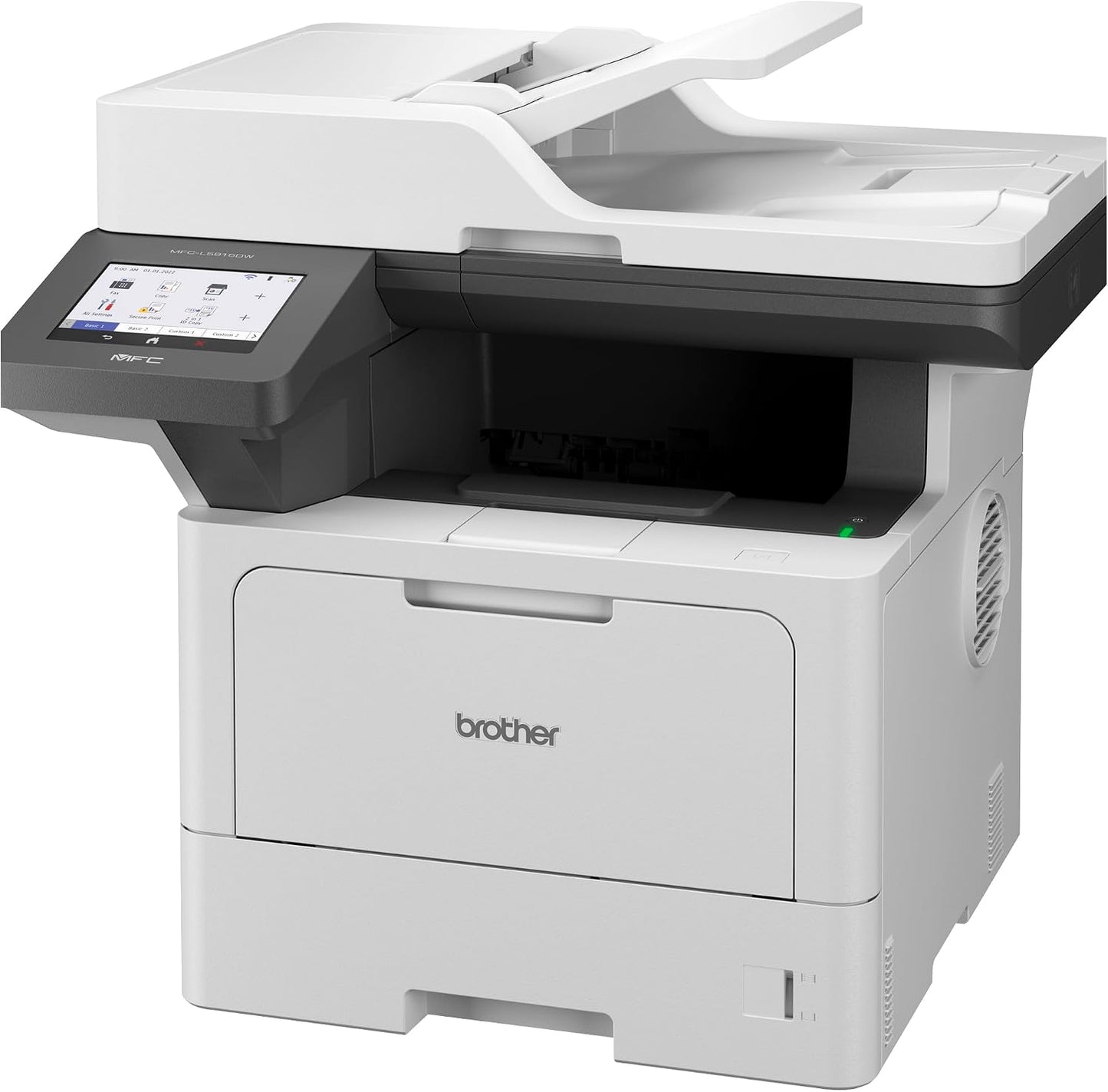 Brother Professional Laser Printer All-In-One with Scanner and Copier, High-Speed 50 Ppm Monochrome Printing, Wireless Network Ready, Dual-Band Wifi, Auto 2-Sided Print (MFC-L5915DW)