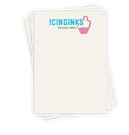 ™ Superior THIN Edible Frosting Sheets (8.5" X 11") Pack - 25 Sheets A4 Size (50 Count)