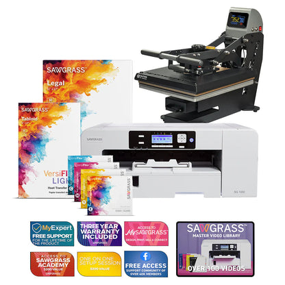 Virtuoso SG1000 Versiflex Printer with Truespec 16" X 20" Hybrid Heat Press