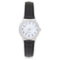 Adult Female Analog Watch with Black Strap and round White Dial (GEN607WM1)