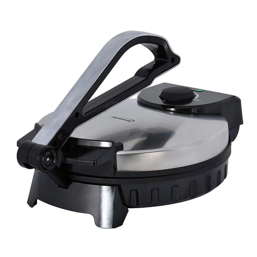 TS-128 Stainless Steel Non-Stick Electric Tortilla Maker, 10-Inch