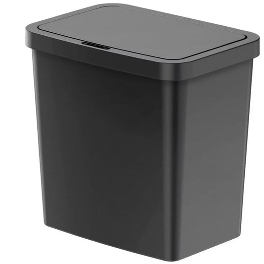 13.2 Gallon Trash Can, Plastic Motion Sensor Kitchen Trash Can, Black