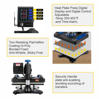 Complete DTF Printing Kit - Epson Printer & 12"X15" Heat Press Bundle