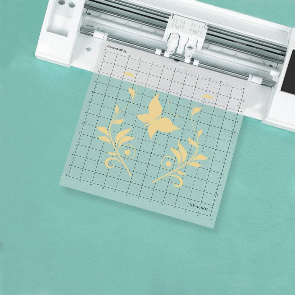 12X12 Standardgrip Cutting Mats for Silhouette Cameo 5/4/3/2/1(3 Pack),Gridded Adhesive Non-Slip Non-Slip Cutting Mat, Replacement Accessories Set Mats Vinyl Craft Sewing