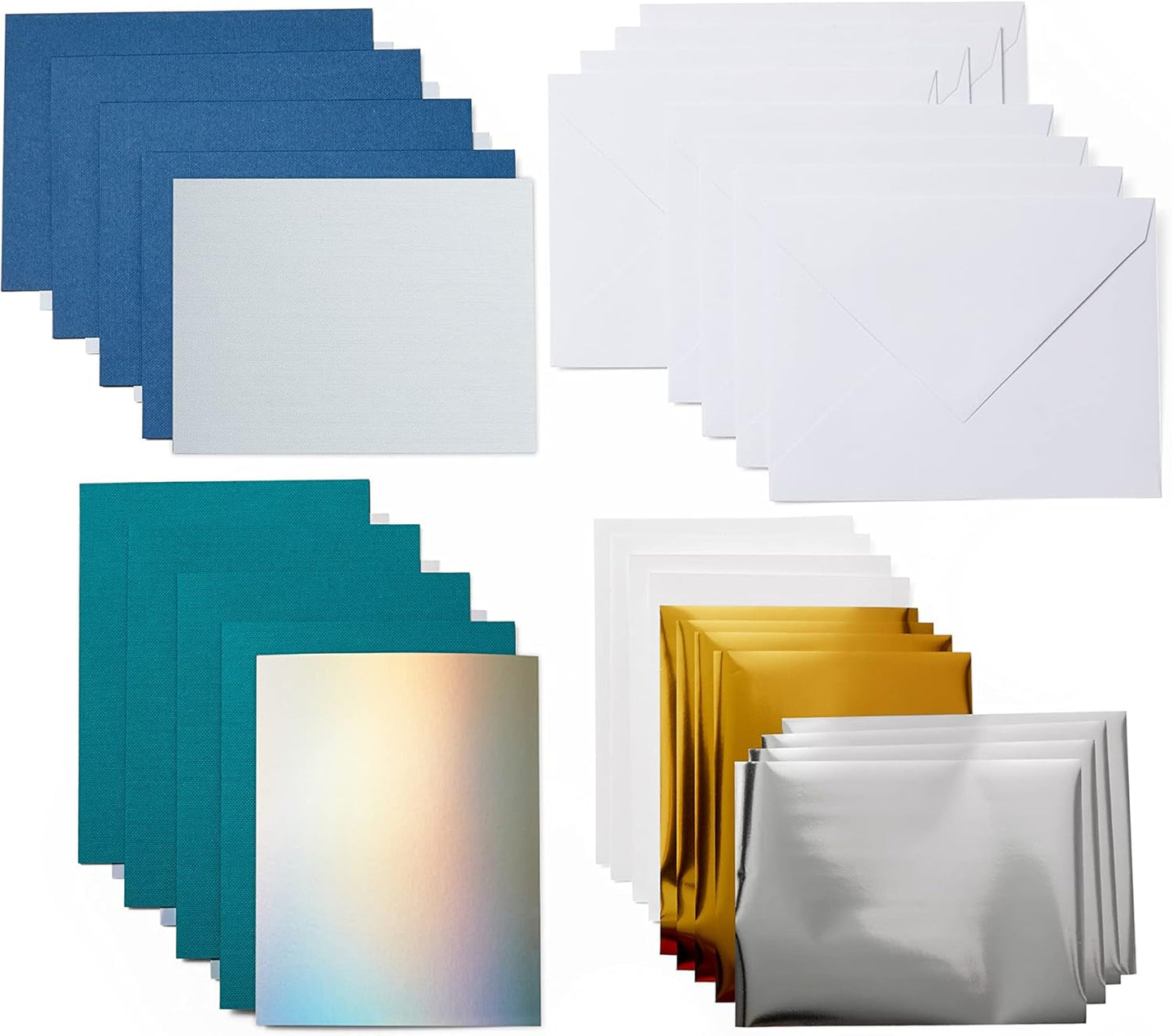 Cricut Joy Foil Transfer Insert Cards, Blue Lagoon Sampler - A6
