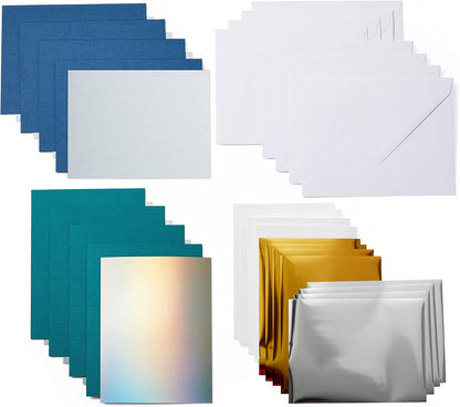 Cricut Joy Foil Transfer Insert Cards, Blue Lagoon Sampler - A6