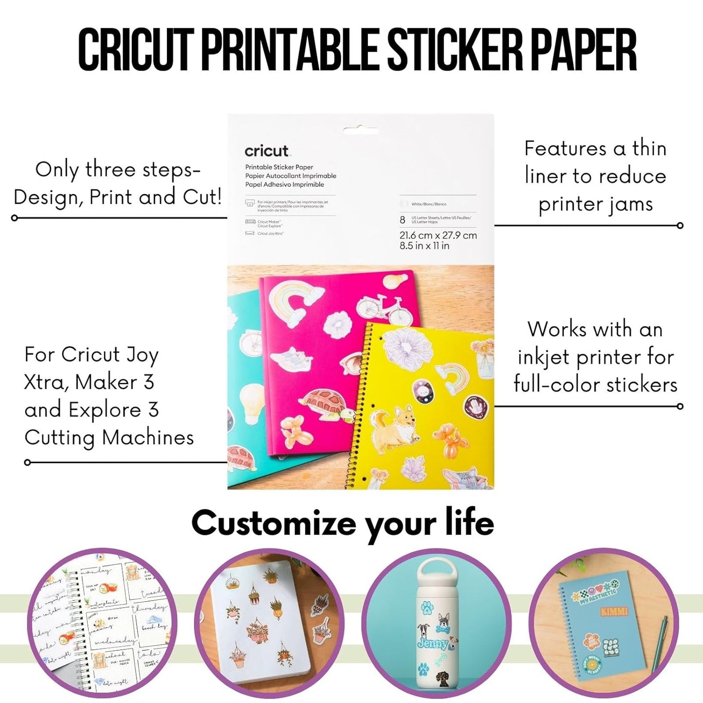 Maker 4 Machine Ultimate Bundle- Vinyl Sampler, Infusible Ink, Sticker Making Set, Iron-On Sampler Roll, Tools and Cutting Mats, Beginner Cutting Machine Set for Die-Cutting Projects