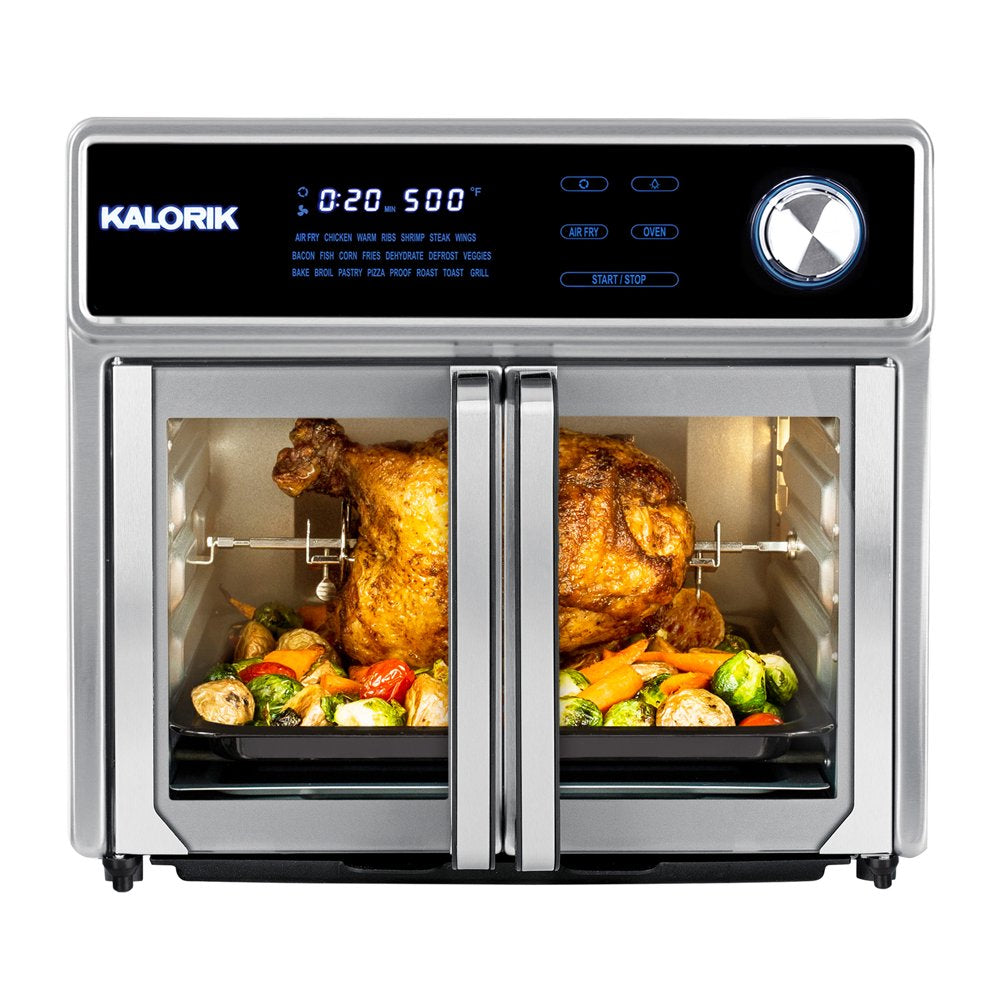 Maxx® 26 Qt Digital Air Fryer Oven Grill, Stainless Steel