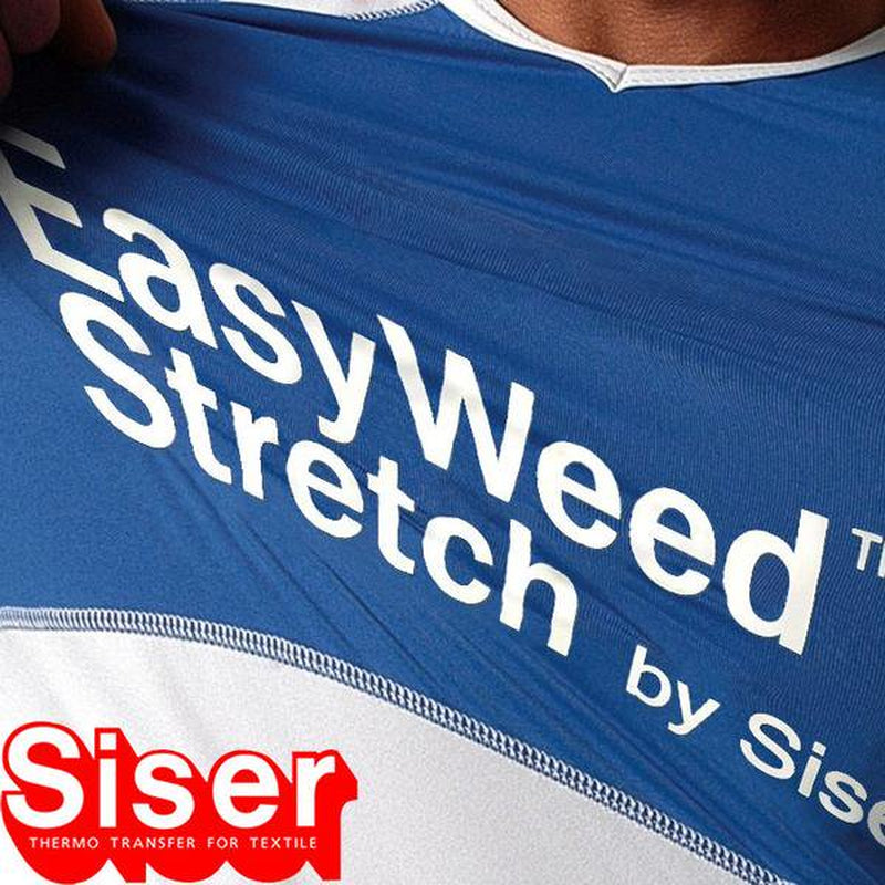 Stretch Easyweed HTV Iron on Heat Transfer Vinyl 11.8" X 15Ft (5Yd) Roll - White