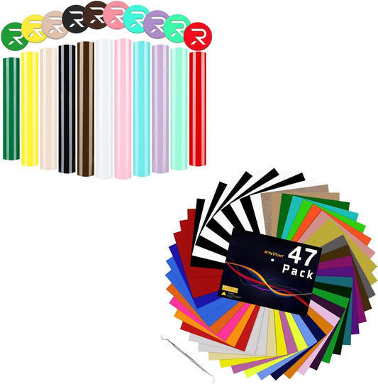 HTV Heat Transfer Vinyl Bundle &  3D Puff Vinyl Heat Transfer