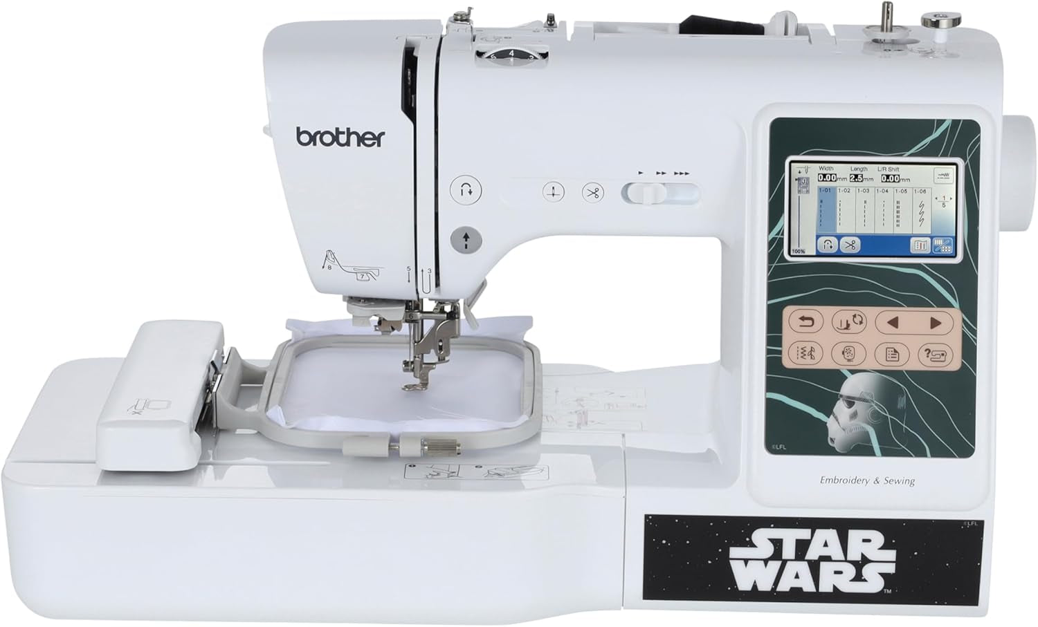 Brother LB5500S Star Wars 2-In-1 Combo Sewing & Embroidery Machine, 4" X 4" Embroidery Area