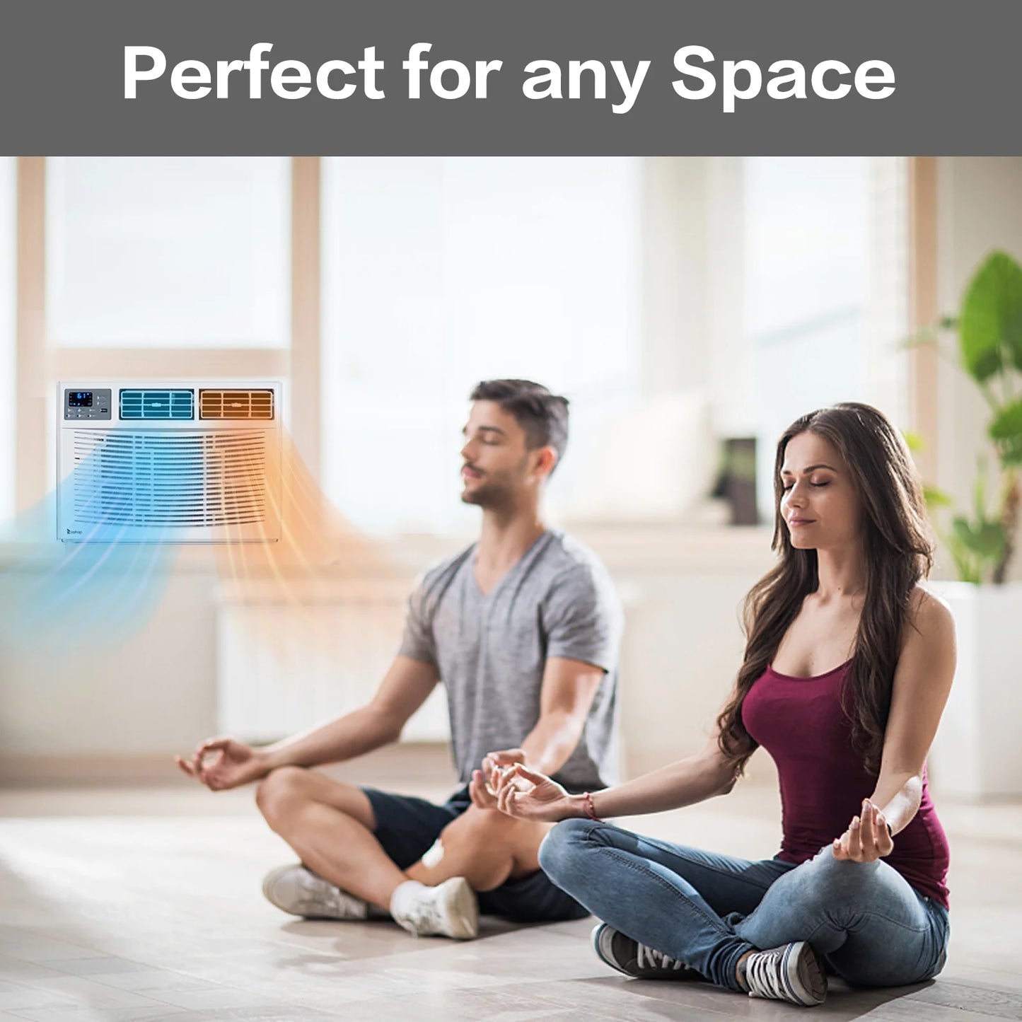 Wifi Enabled 8000 BTU Heat and Cool Window Air Conditioner with Wifi Controls