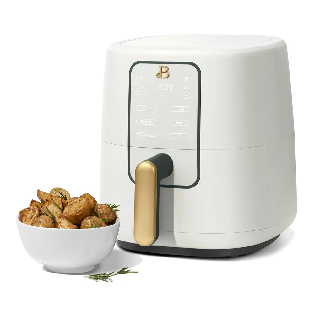 3 Qt Air Fryer with Turbocrisp Technology, White Icing by Drew Barrymore