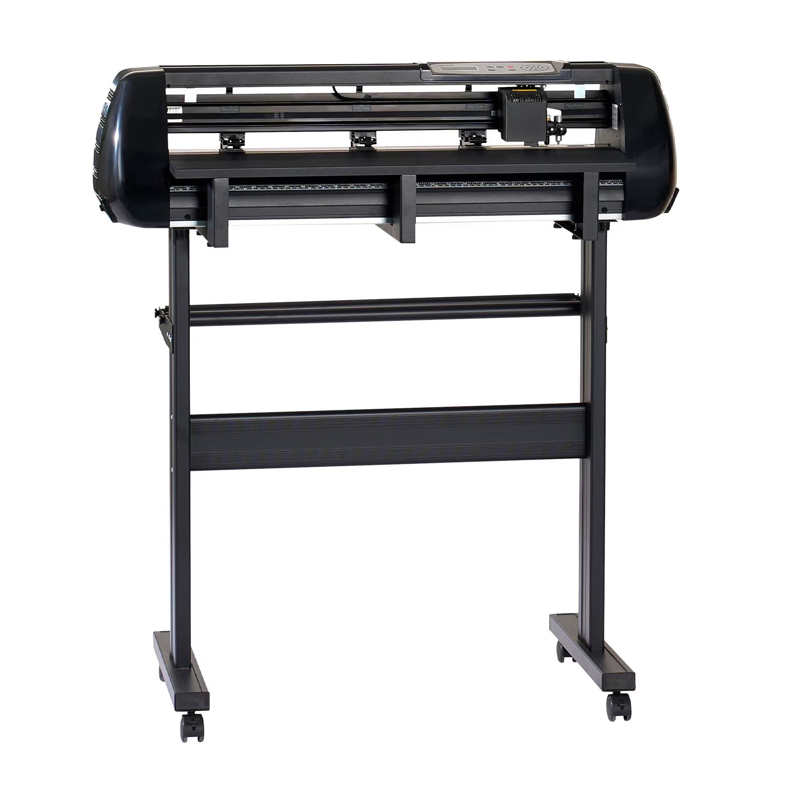 VEVOR Vinyl Cutter Machine, 28 Inch Max Feed Width, Dual Blades, Adjustable Force and Speed, LED Display, Vinyl Plotter Cutter Printer Bundle with Sticker Sheets, Transfer Film, Signmaster Software