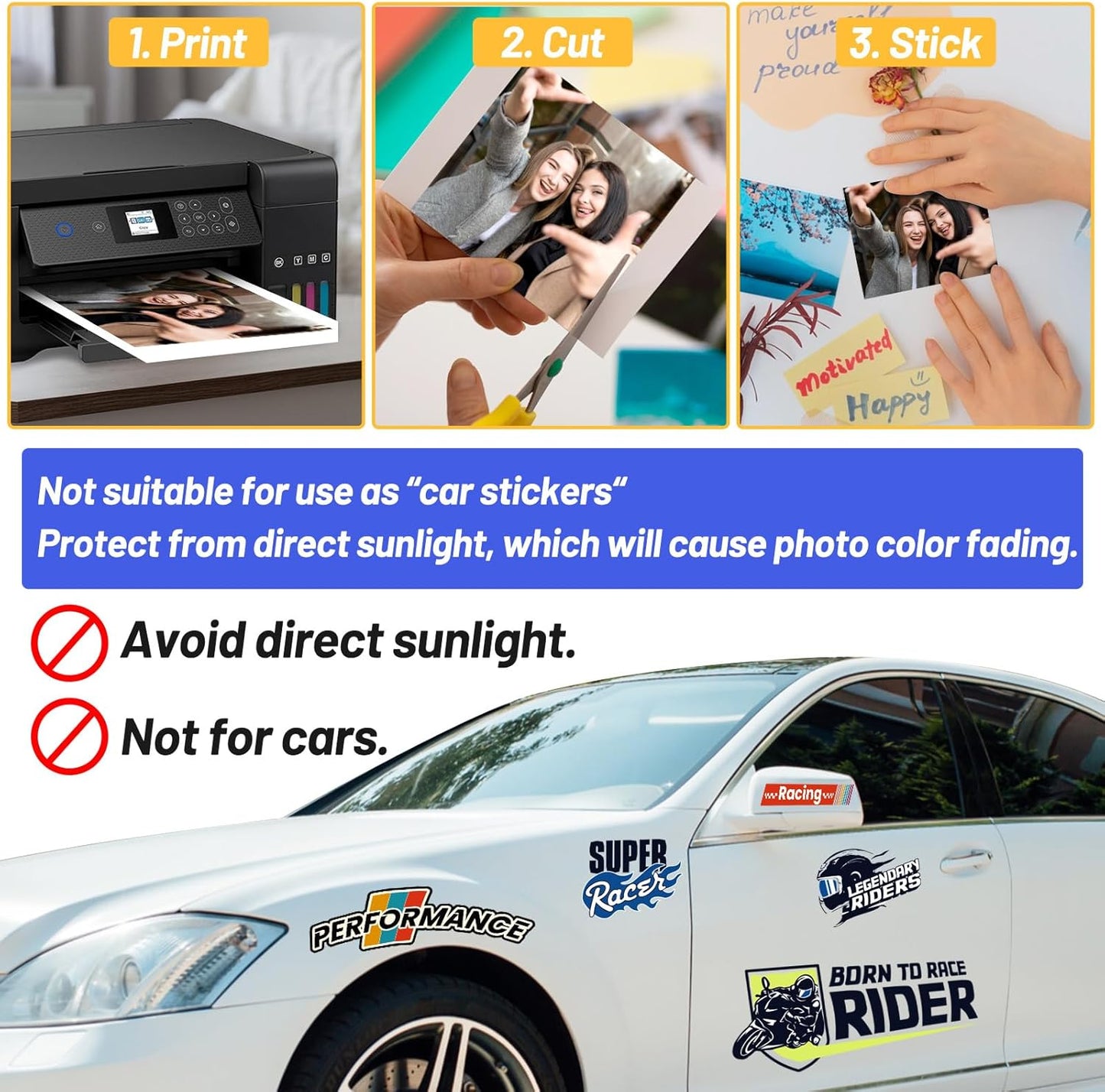 Printable Magnetic Sheets for Inkjet Printer - 8.26" X 11.69" A4 Size 10 Sheets/Pack - Matte Printable Magnetic Paper for DIY Crafts, Easy to Cut, Non Adhesive for Photo Fridge Magnets