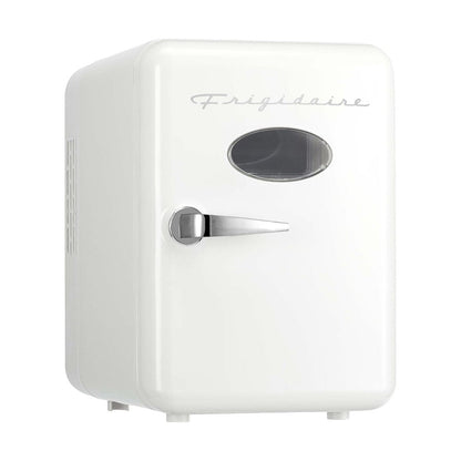 White  Retro 6-Can Mini Fridge