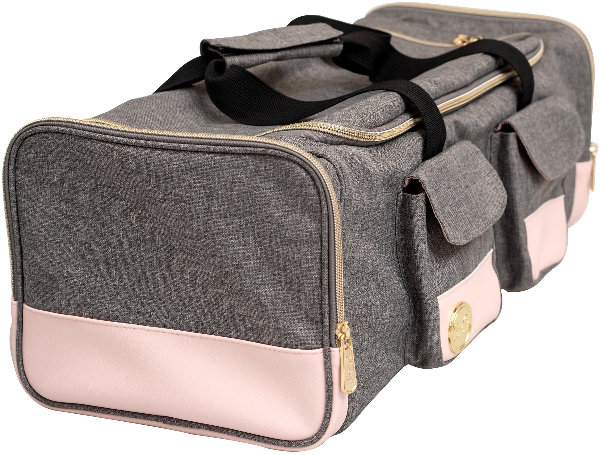 We R Crafter'S Machine Tote-Pink & Grey