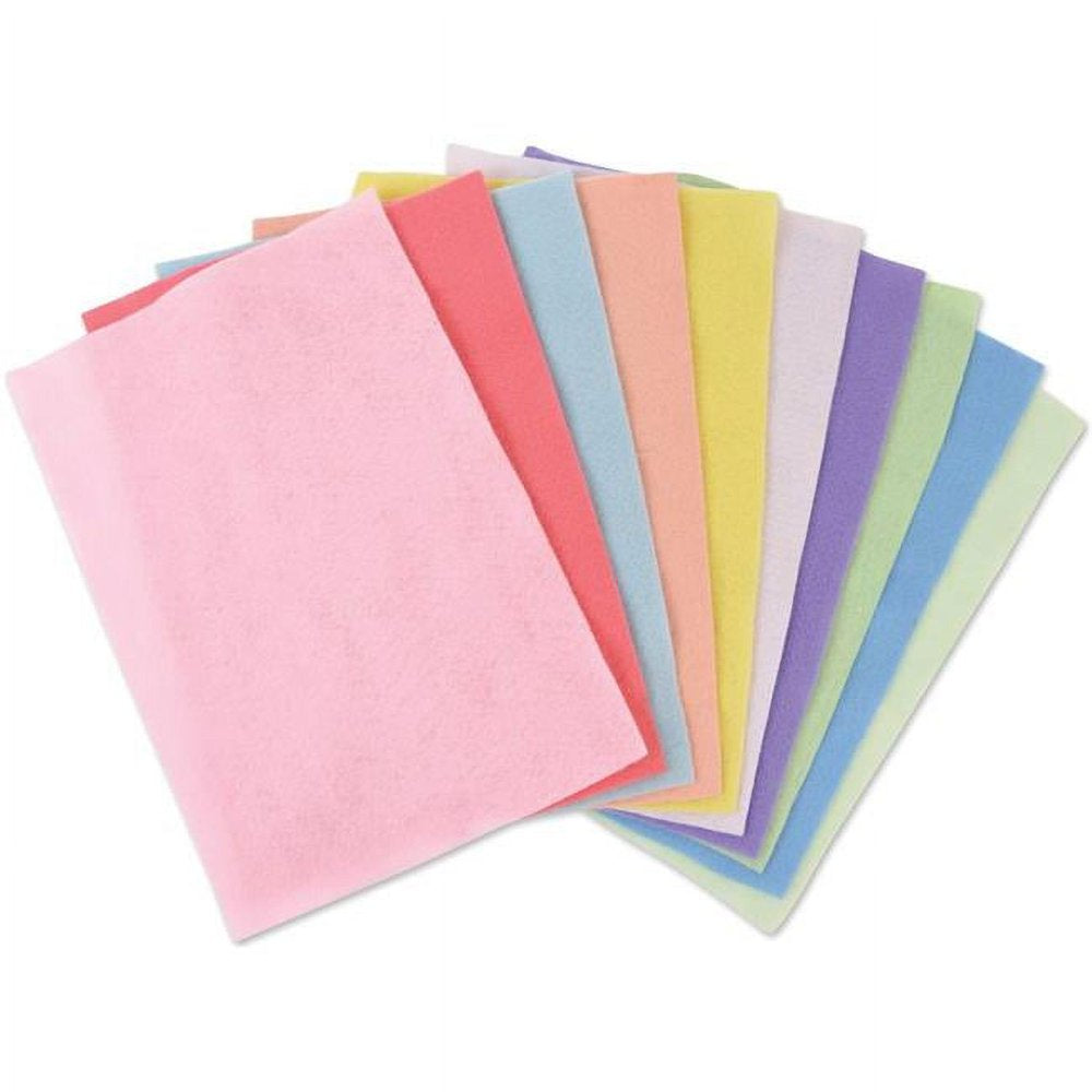 Felt Sheets 10/Pkg-Assorted Colors-Pastels