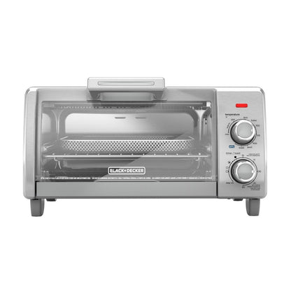 Crisp ‘N Bake Air Fry 4-Slice Toaster Oven, Silver & Black, TO1787SS