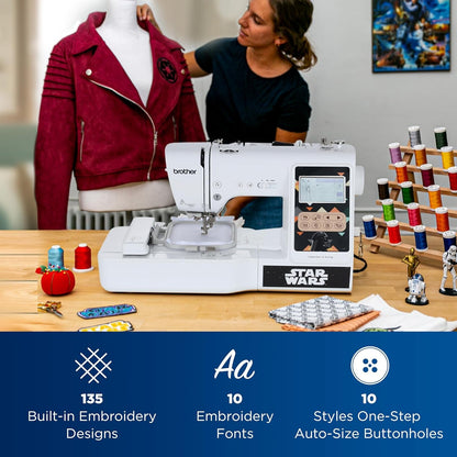 Brother LB5500S Star Wars 2-In-1 Combo Sewing & Embroidery Machine, 4" X 4" Embroidery Area
