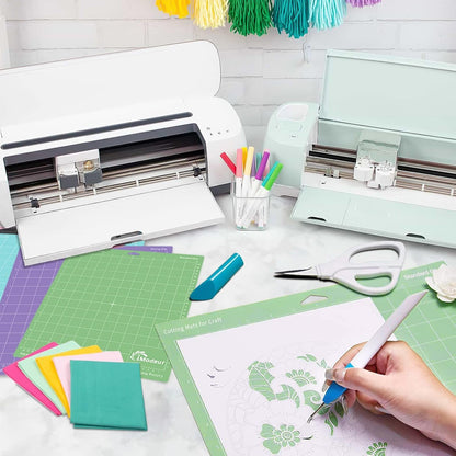 Imodeur 10 Pack Cutting Mats -12"X12" Cutting Mats for Cutting Machine Accessories - Mats for Explore Air 2/ Maker 2/3