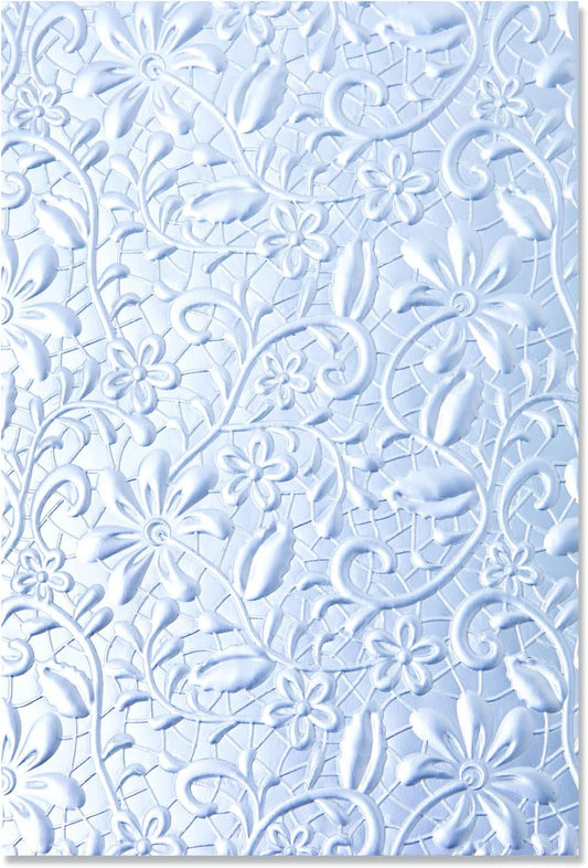 Sizzix 3-D Textured Impressions Embossing Folder Lacey by Kath Breen, 665324