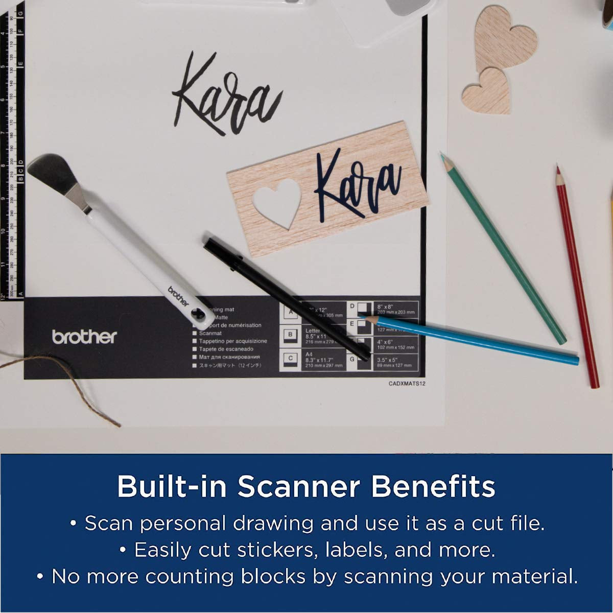 Scanncut SDX125EGY Electronic DIY Cutting Machine with Scanner, Make Custom Stickers, Vinyl Wall Art, Greeting Cards and More with 682 Included Patterns, Grey