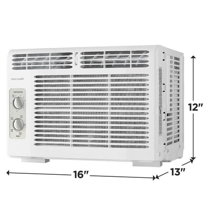 5,000 BTU Window Air Conditioner for Small Rooms, Dial Controls, Quiet Efficient Cooling, Easy Installation