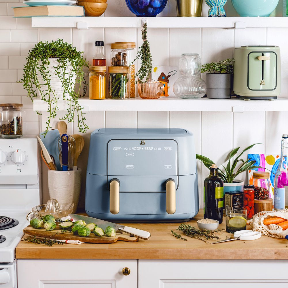 9QT Trizone Air Fryer, Cornflower Blue by Drew Barrymore