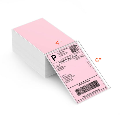 MUNBYN Thermal Direct Shipping Label (Pack of 500 4x6 Per Fanfold Labels) - Commercial Grade