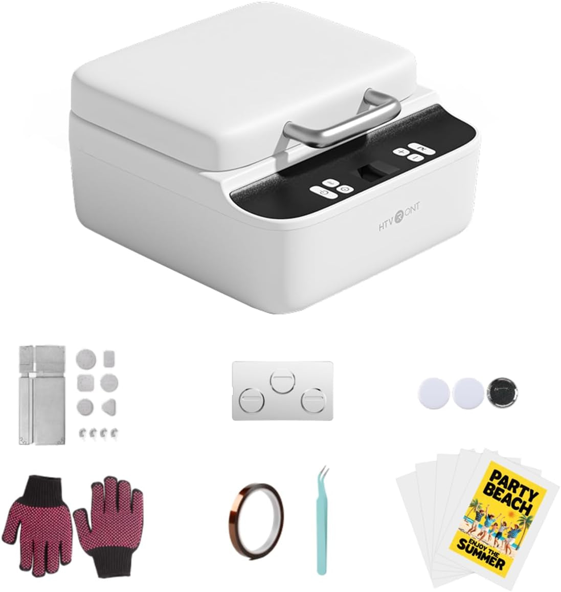 Phone Case Heat Press Machine - Vacuum Heat Press Machine for Phone Cases- Sublimation Press for Custom Phone Case, Badges, Coasters, Includes Film & Fixture (Compatible with Android)