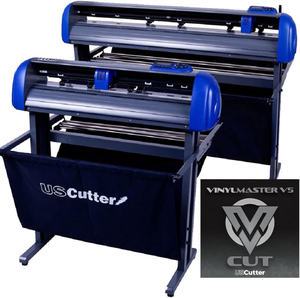 28-inch USCutter Titan 2 Vinyl Cutter/Plotter with Stand, Basket and Design and Cut Software