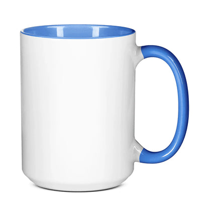 HPN ORCA Premium 15 Oz. Inner + Handle Sublimation Ceramic Mug - 36 per Case