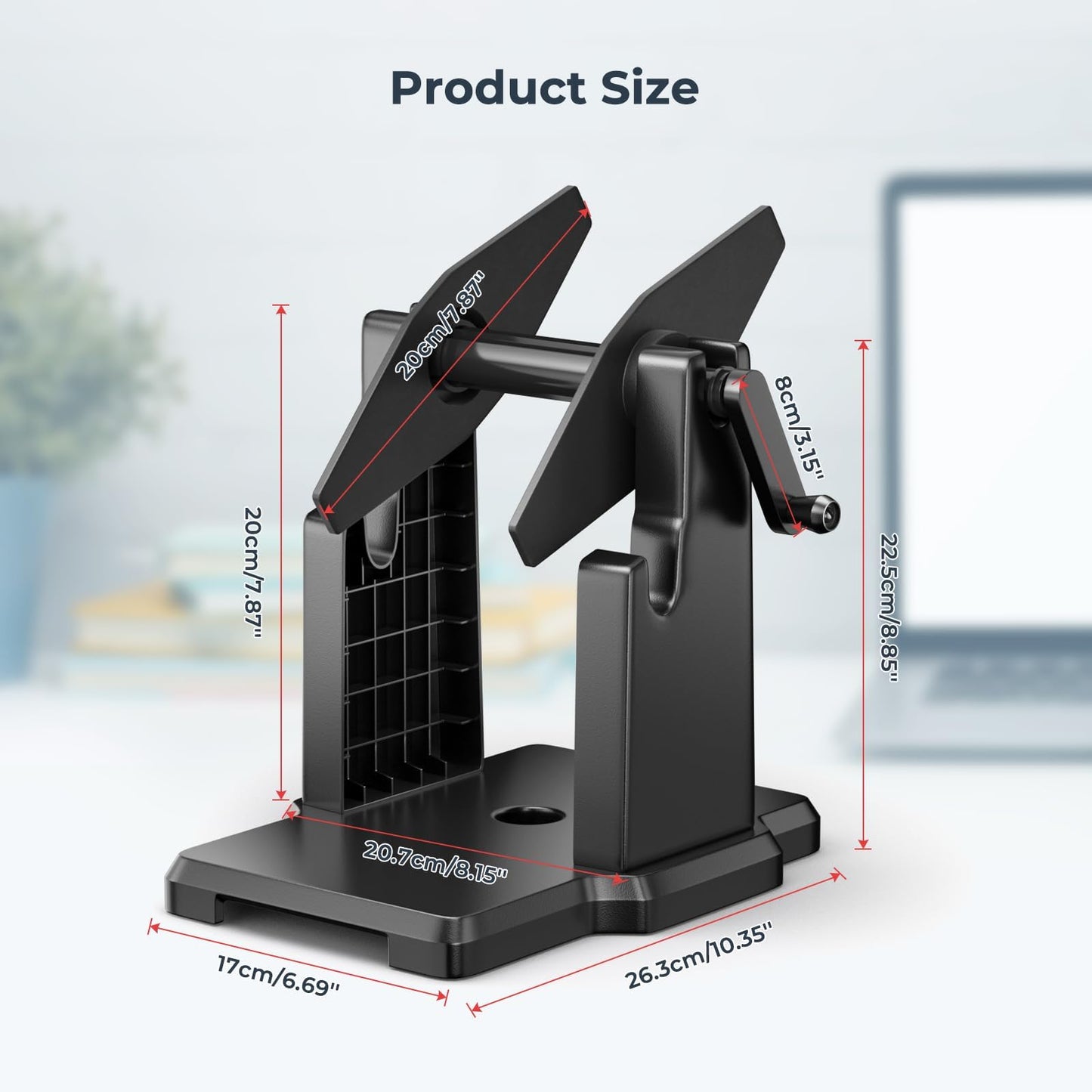 MUNBYN External Rolls Label Holder, 2 in 1 Fan-Fold Stack Paper Holder for Desktop Thermal Label Printer