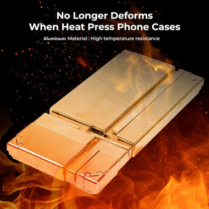 ﻿ Adjustable Phone Case Fixture- Universal Aluminum Fixture Mold Compatible with Multiple Android - Durable for Heat Pressing, Preventing Deformation and Uneven Heating