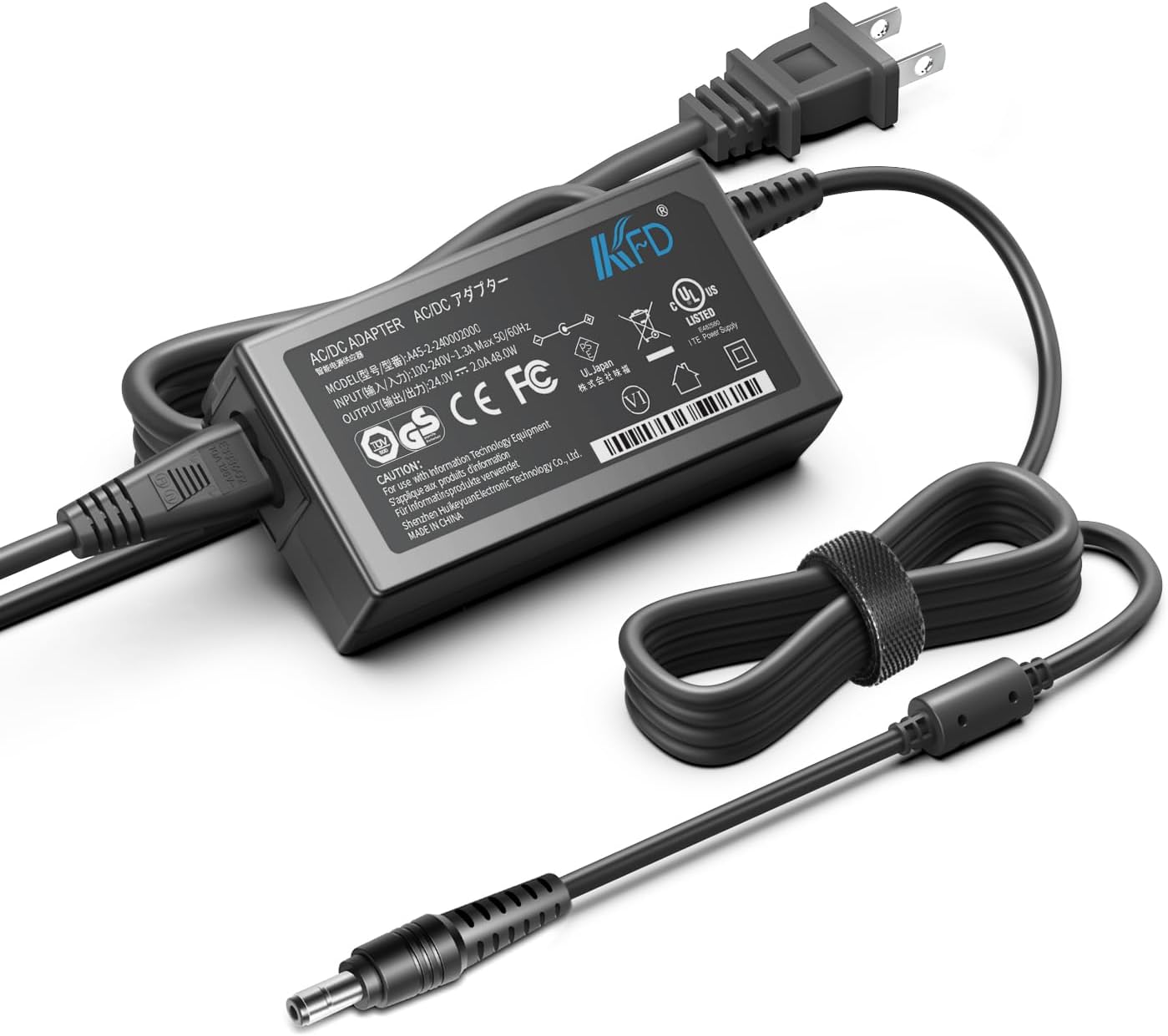 KFD 24V Adapter Charger for Brother ScanNCut 2 CM350H CM250 CM100DM CM550 CM900 CM650 Cutting Machine ImageCenter Document Scanner AD-2436PH1 SA142B-24U LD1484001 ADS-3000N ADS-2800W Power Supply Cord