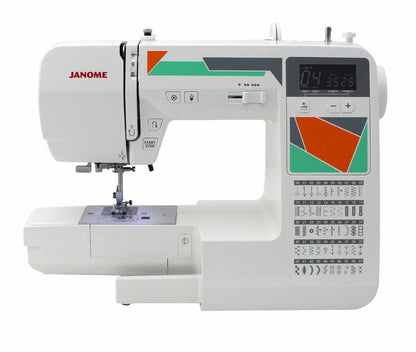 Janome MOD-30 Computerized Sewing Machine with 30 Built-In Stitches, 3 One-Step Buttonholes, Drop Feed and Accessories