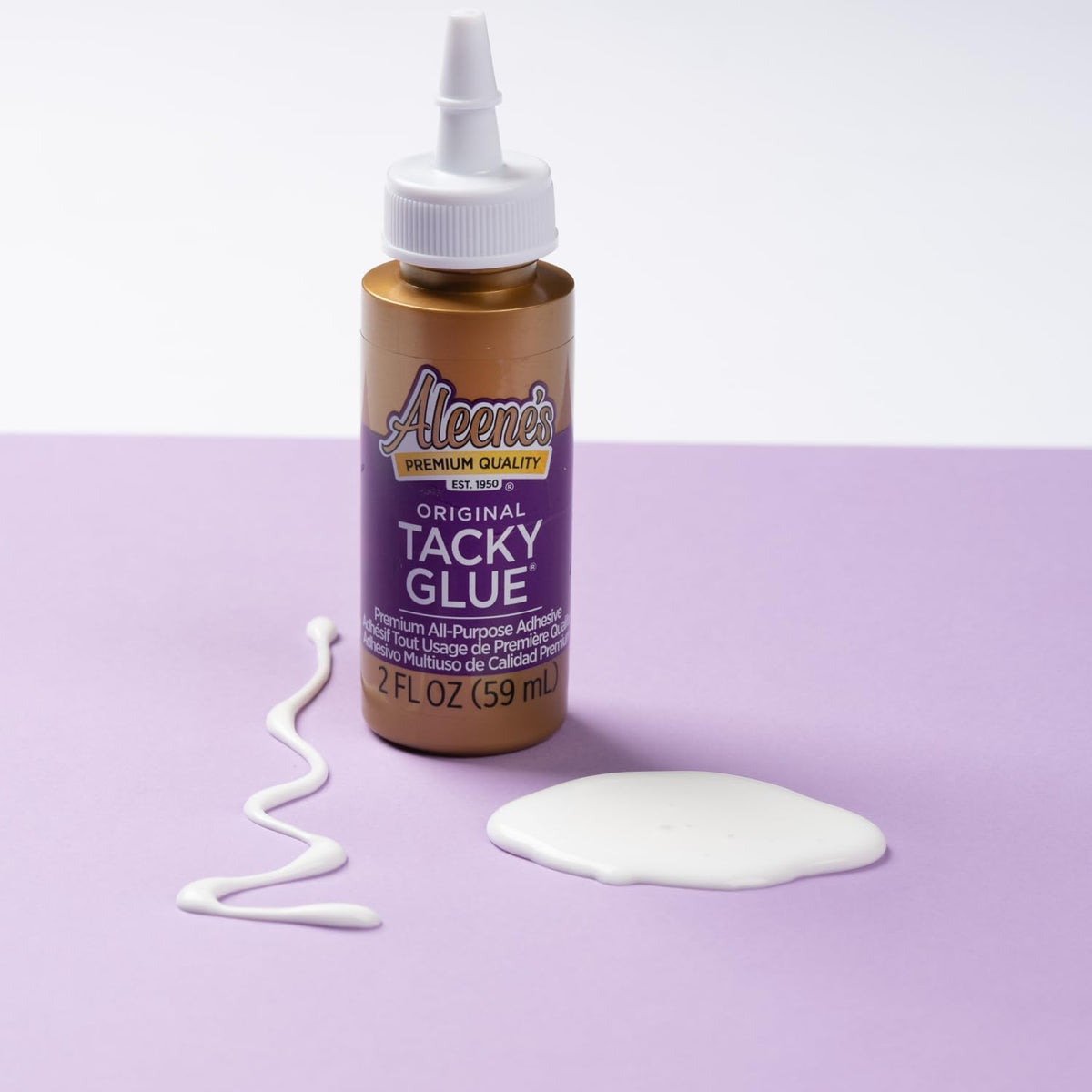 Aleene's Original Tacky Glue, All Purpose Adhesive, Perfect for Crafts and DIY Projects, Dries Fast and Clear, 2 fl