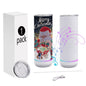 20oz Sublimation Tumbler Blank Bluetooth Tumbler with Straw and Lid, Double-Wall Stainless Steel Vacuum Insulation cups, RemovableRechargeable Bluetooth Wireless Speaker