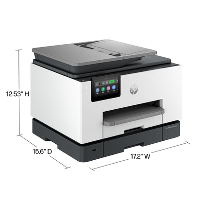 HP OfficeJet Pro 9135e Wireless All-in-One Color Inkjet Printer, Print, scan, Copy, fax, ADF, Duplex Printing Best for Office, 3 Months of Ink Included (404M0A)