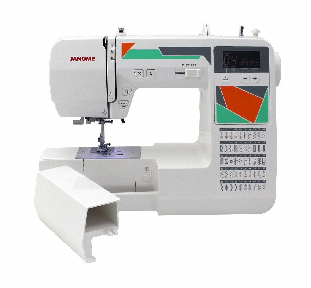 Janome MOD-30 Computerized Sewing Machine with 30 Built-In Stitches, 3 One-Step Buttonholes, Drop Feed and Accessories