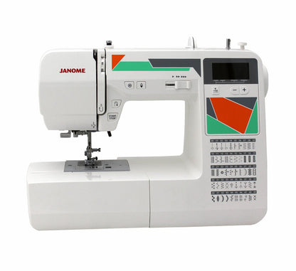 Janome MOD-30 Computerized Sewing Machine with 30 Built-In Stitches, 3 One-Step Buttonholes, Drop Feed and Accessories