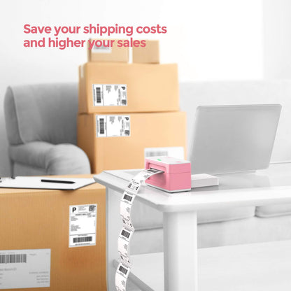 MUNBYN Shipping Label Printer RealWriter 941, 4x6 Label Printer for Shipping Packages, USB Thermal Printer for Home Shipping Small Business, Compatible with macOS, Windows (USB Only)