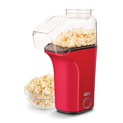 DASH Hot Air Popcorn Popper Maker with Measuring Cup to Portion Popping Corn Kernels + Melt Butter, 16 Cups - Aqua