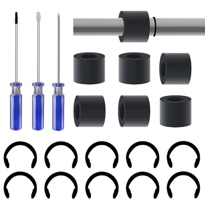 Rubber Roller Replacement Set for Cricut Maker, Cushion Guide Rubber Pad, Cricut Repair Accessory Retaining Ring, Complete Repair Kit