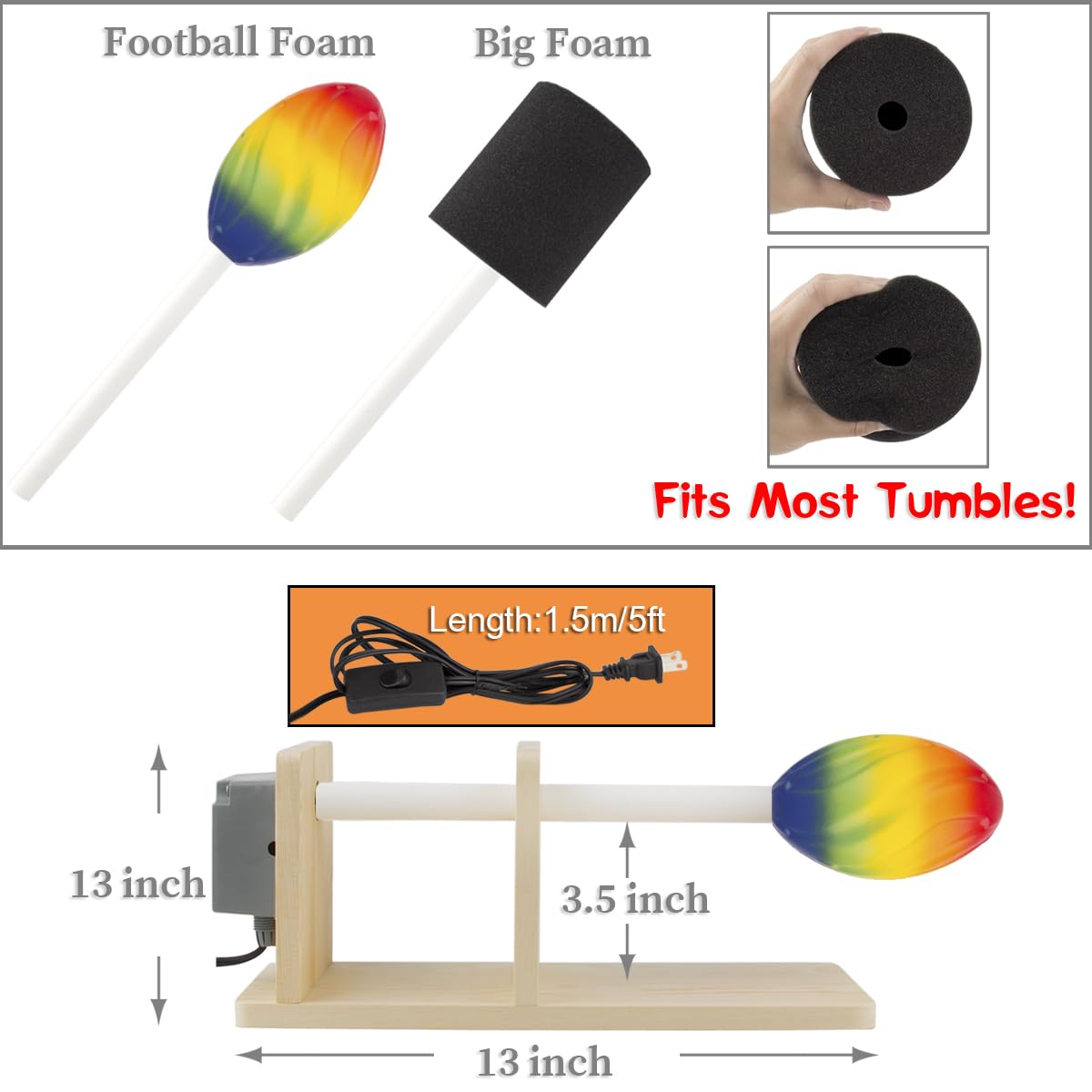 Cup Turner Tumbler Cuptisserie Kit, Cup Spinner for DIY Glitter Epoxy Crafts Tumblers