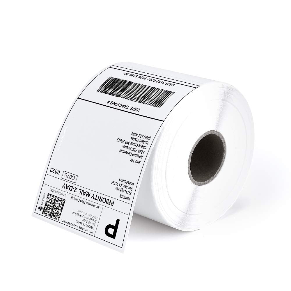 MUNBYN Thermal Direct Shipping Labels (Pack of 500, 4x6 Labels Per Roll) - Commercial Grade